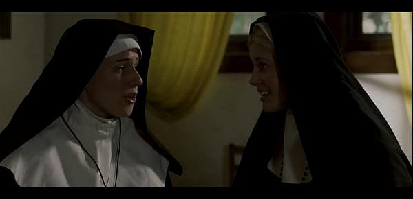  Nun babes enjoy foreplay after stripping